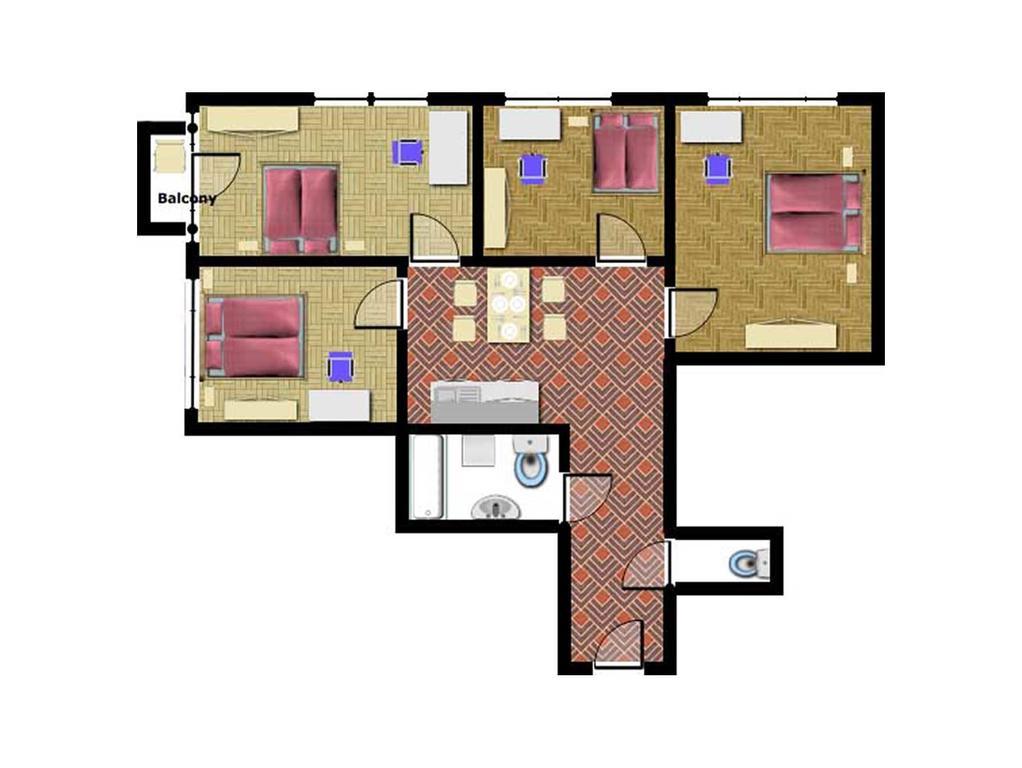 Apartments Vorsilska Prague Bilik gambar